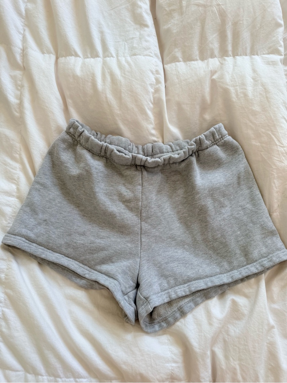 Gray Women's Cozy Elastic-Waist Shorts